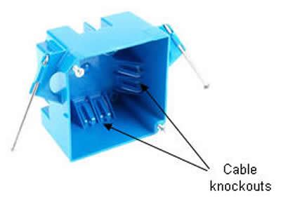 metal versus plastic electrical boxes|wiring plastic electrical box knockouts.